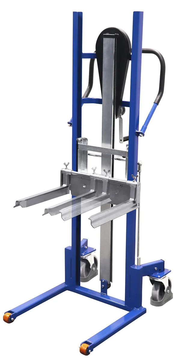 Zdvihák materiálu, nastaviteľné lyžiny, sg-154.013, 250 kg, kolesá 160 mm, VARIOFIT