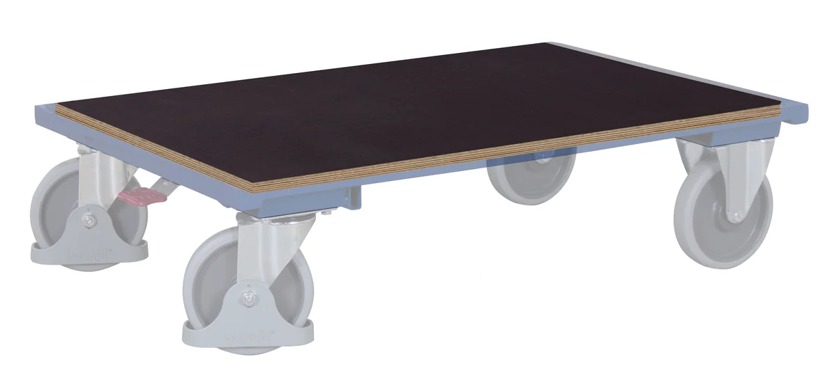 Spodná polica z vodeodolnej preglejky pre etážové vozíky zsw-700.441 VARIOFIT, 1045 x 685 mm