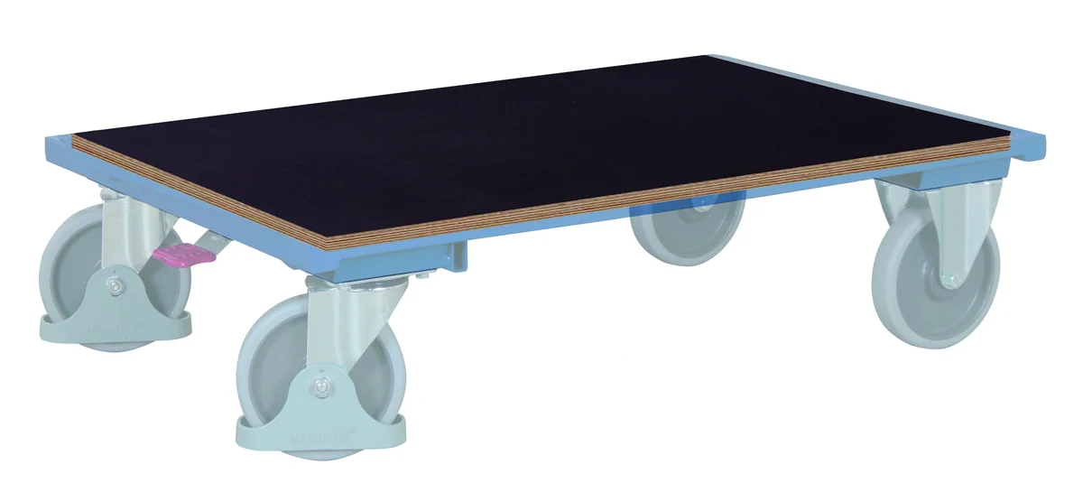 Spodná polica z vodeodolnej preglejky pre etážové vozíky zsw-800.441 VARIOFIT, 1245 x 785 mm