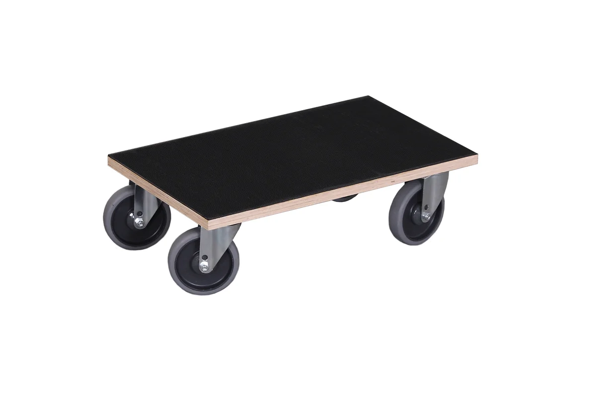 Sťahovací podvozok Möbelhund 600x350 mm, 300 kg, drážkovaná guma, TPE 125 mm, mh-939.500, VARIOFIT