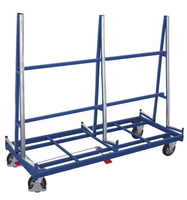 Obojstranný vozík na doskový materiál, 1680 mm, 1200 kg, elastická guma, EasySTOP, sw-1606, VARIOFIT