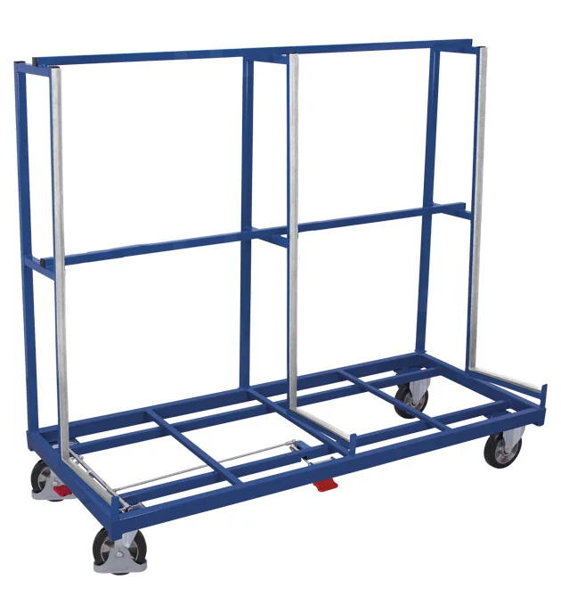 Jednostranný vozík na doskový materiál, 2080 mm, 1200 kg, elastická guma, EasySTOP, sw-2005, VARIOFIT
