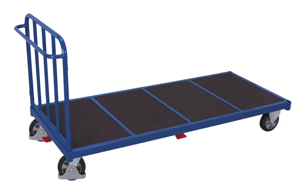 Vysokozáťažový vozík, 1 čelná rúrková stena, 2045 x 880 mm, nosnosť 500 kg, sw-2012 VARIOFIT