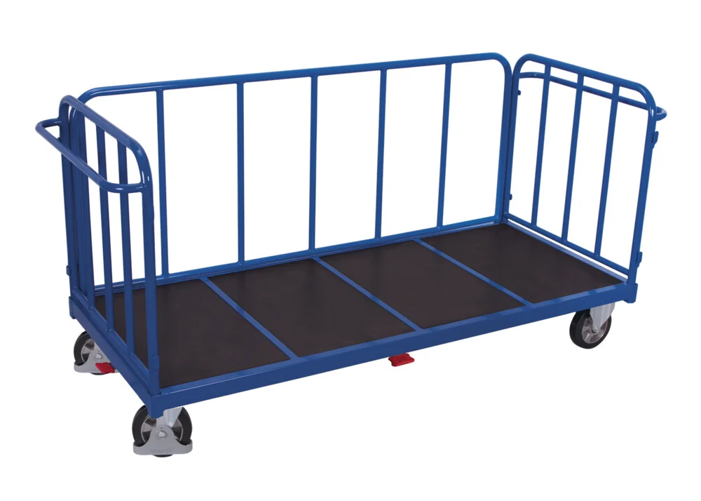 Vysokozáťažový vozík, 3 rúrkové steny, 2005 x 845 mm, nosnosť 500 kg, sw-2017 VARIOFIT