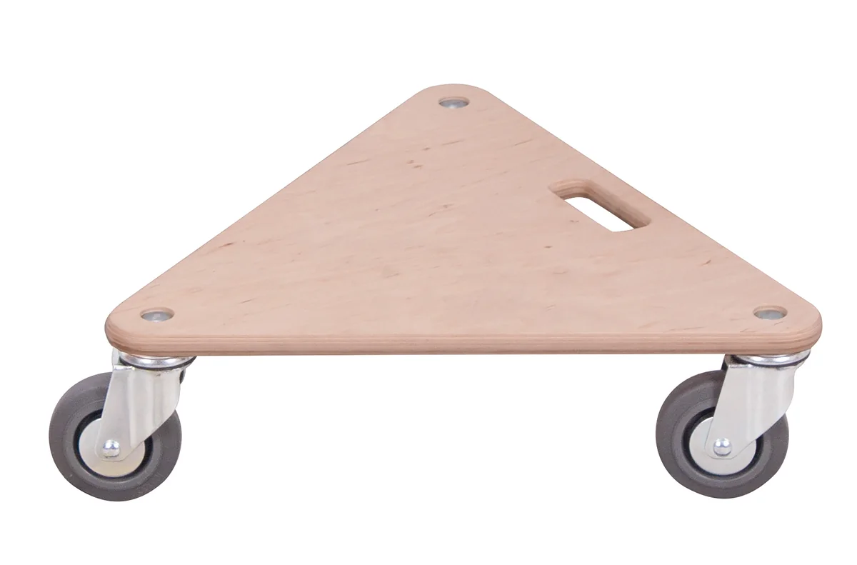 Trojuholníkový sťahovací podvozok Triple-Dog 540x540 mm, 200 kg, úchop, TPE sivá, mh-540.500, VARIOFIT
