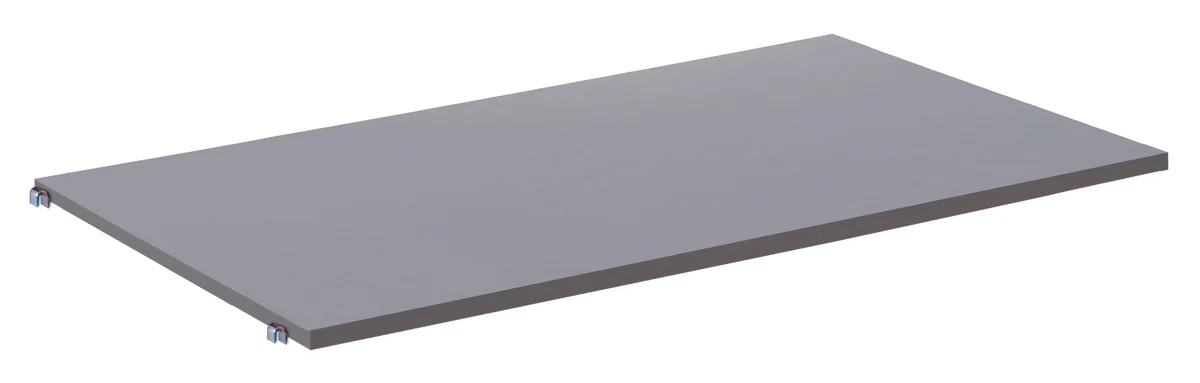 Vkladacia polica pre policové vozíky 1000 × 700 mm tmavosivá MDF VARIOfit zsw-700.210/G - hlavný pohľad