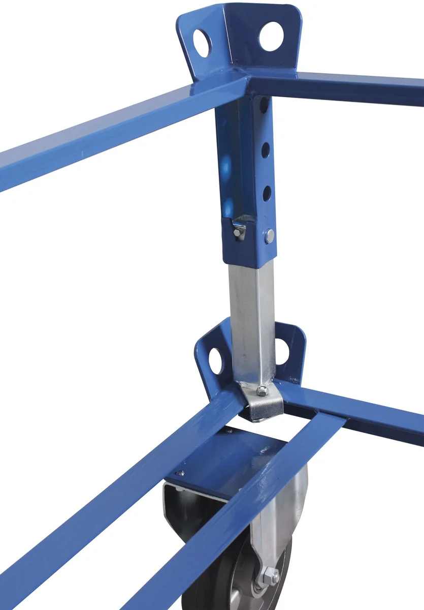 Výškovo nastaviteľný rám pre podvozok pre paletu zsw-870.103 VARIOFIT, 1210 x 810 mm