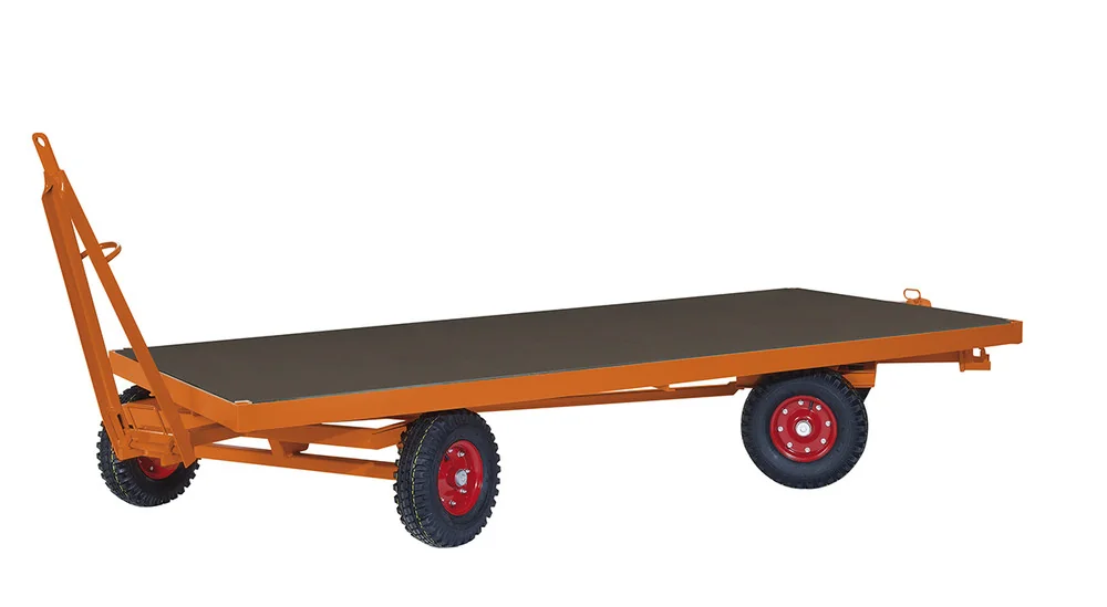 Priemyselný príves, 2-točnicový v stope, 2500x1250 mm, 5000 kg, plná guma, zu-1045, VARIOFIT