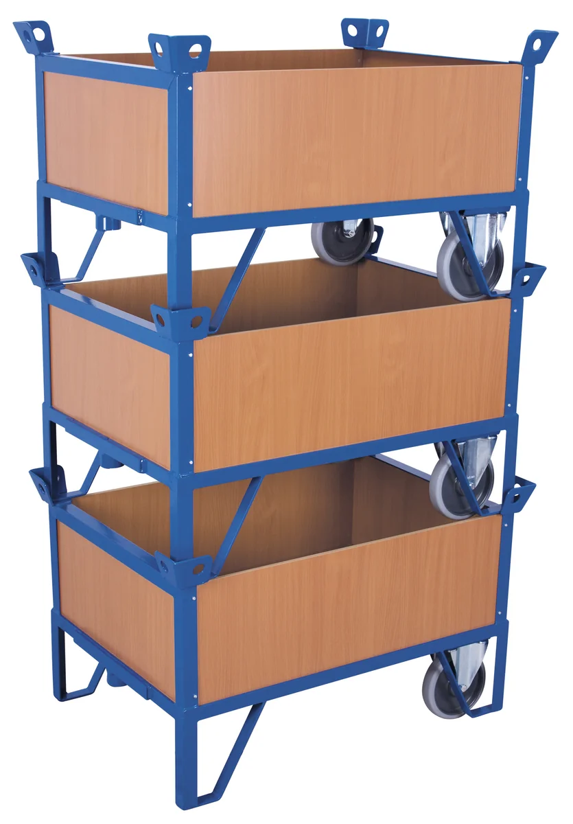 Pojazdná plošina s 2 kolesami, 4 bočnice, zu-1122 VARIOFIT, 975 x 675 mm, 500 kg