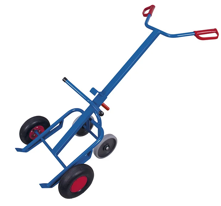 Rudla na 200 l sudy, 250 kg, nafukovacie kolesá, 2 oporné kolieska, zu-3342, VARIOFIT