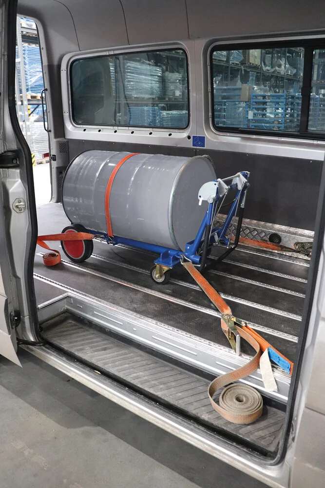 Vozík na 60 a 200 l sudy, 250 kg, samočinná brzda, zu-3344, VARIOFIT